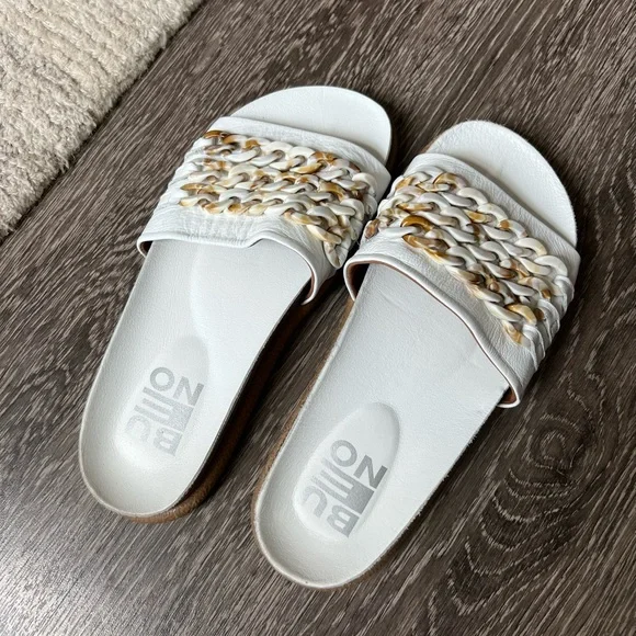 Free People Bueno Footwear Emilia White Chain Slide - Picture 5 of 8